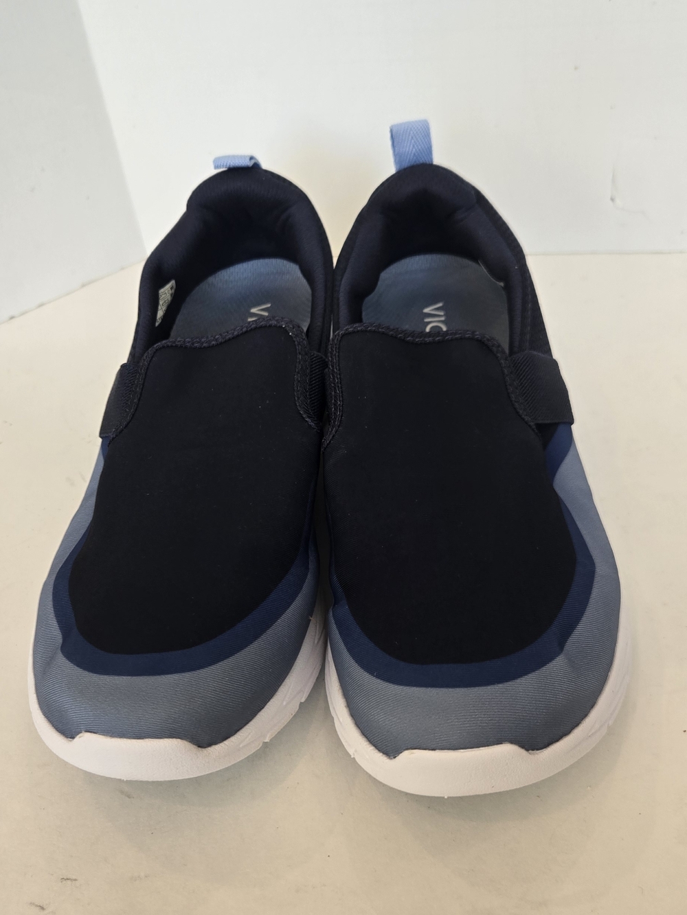 Vionic Women's Slip-On Sneakers in Navy and Light Blue - Picture 2 of 9